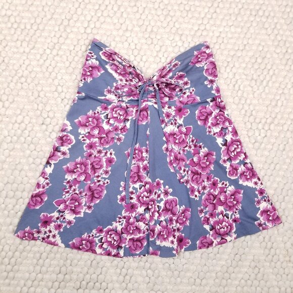 Patagonia Lithia Convertible Skirt Blue Floral Sz Small - Picture 11 of 14